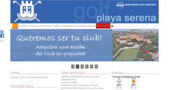 Desktop Screenshot of golfplayaserena.net